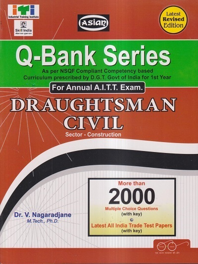 Q-BANK SERIES DRAUGHTSMAN CIVIL | DR. V. NAGARADJANE | Computech/Asian