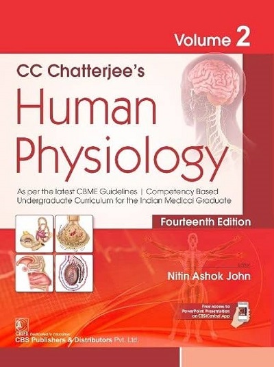 CC CHATTERJEEs HUMAN PHYSIOLOGY (Vol. 2) | NITIN ASHOK JOHN | CBS