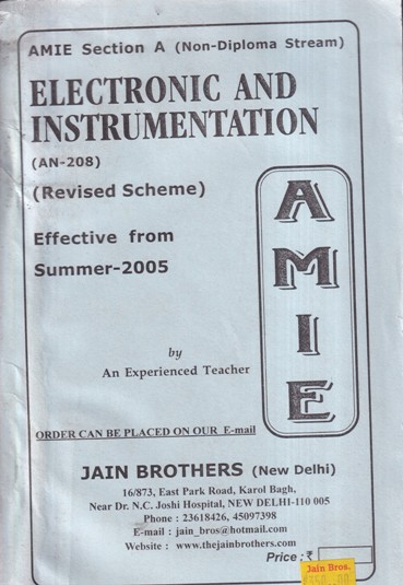 ELECTRONIC AND INSTRUMENTATION | JAIN BROTHERS