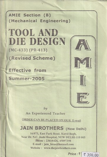 TOOL AND DIE DESIGN | JAIN BROTHERS