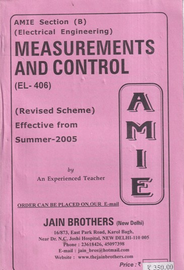 MEASUREMENTS AND CONTROL | JAIN BROTHERS