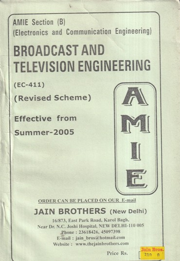 BROADCAST AND TELEVISION ENGINEERING | JAIN BROTHERS