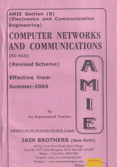 COMPUTER NETWORKS AND COMMUNICATIONS | JAIN BROTHERS
