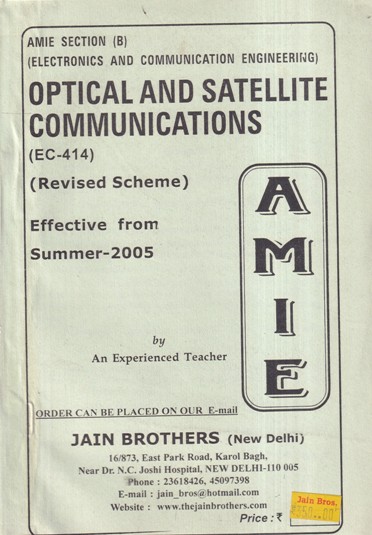 OPTICAL AND SATELLITE COMMUNICATIONS | JAIN BROTHERS