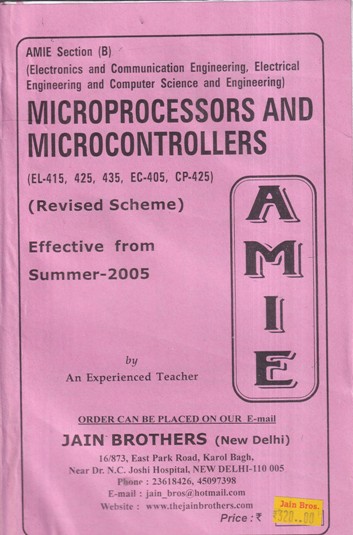 MICROPROCESSORS AND MICROCONTROLLERS | JAIN BROTHERS