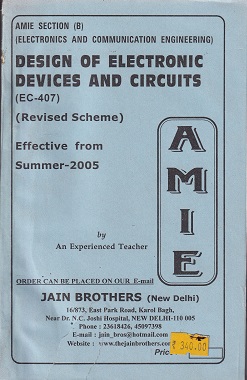 DESIGN OF ELECTRONIC DEVICES AND CIRCUITS | JAIN BROTHERS