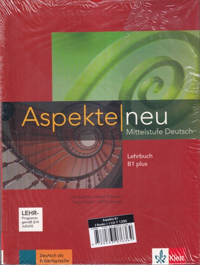 SET OF TWO BOOKS | ASPEKTE NEU MITTELSTUFE DEUTSCH LEHRBUCH B1 PLUS | ASPEKTE NEU MITTELSTUFE DEUTSCH ARBEITSBUCH MIT AUDIO CD B1 PLUS | GOYAL SAAB