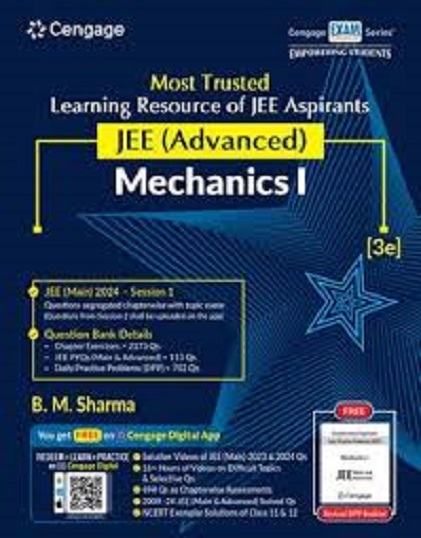 JEE (ADVANCED) (WITH FREE DAILY PRACTICE PROBLEMS) MECHANICS I | B.M. SHARMA | Cengage