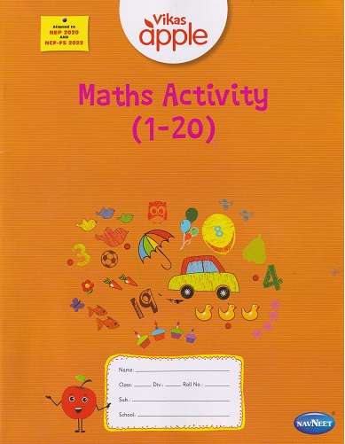 VIKAS APPLE MATHS ACTIVITY BOOK (1-20) | Navneet Education Ltd
