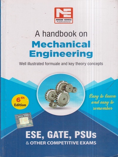 A Handbook On MECHANICAL ENGINEERING | MADE EASY