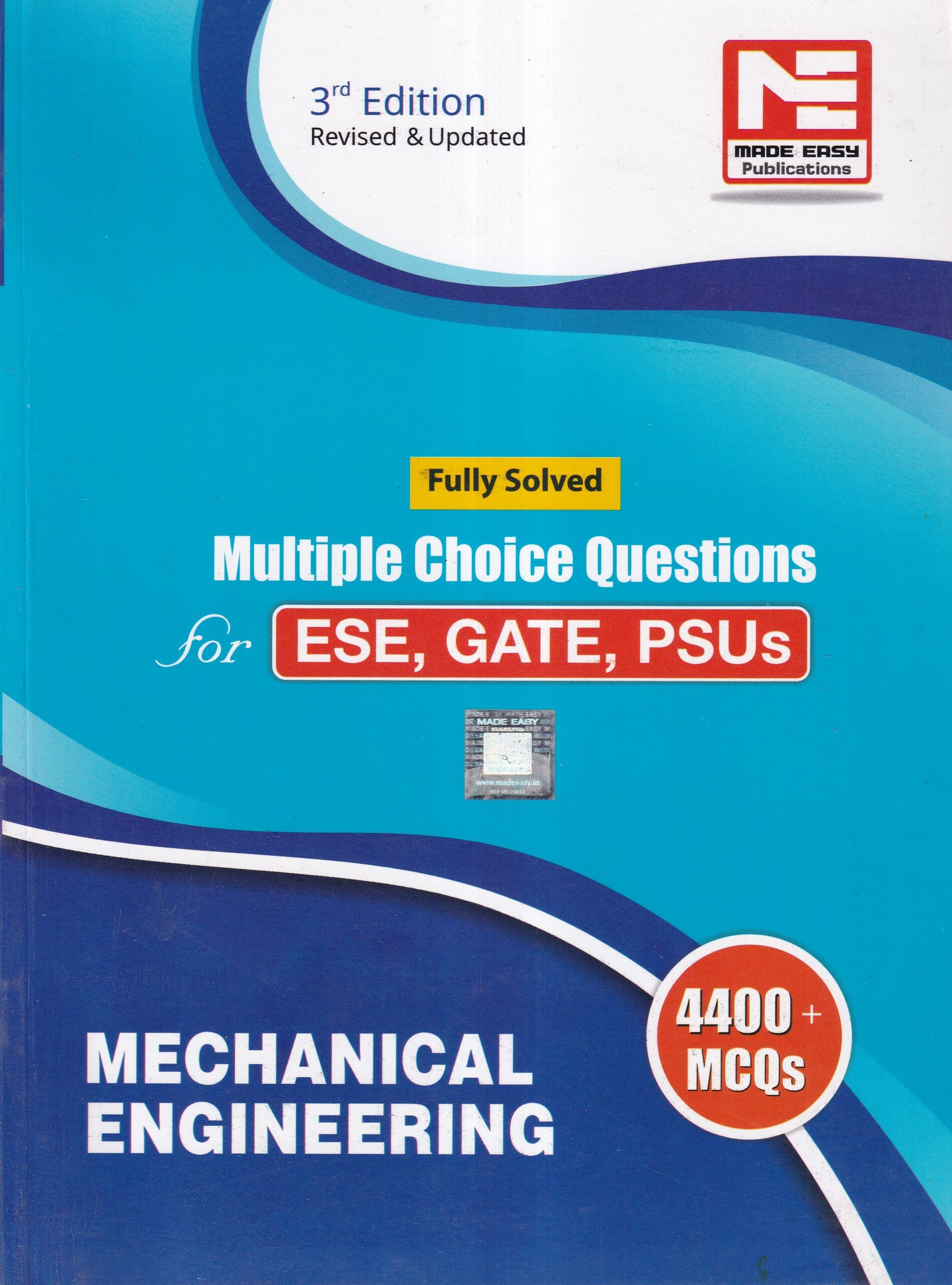 FULLY SOLVED MULTIPLE CHOICE QUESTIONS FOR ESE GATE AND MECHANICAL ENGINEERING | MADE EASY