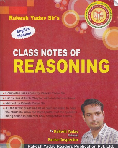 CLASS NOTES OF REASONING | Rakesh Yadav Readers Publication