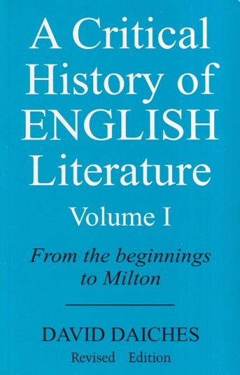 A CRITICAL HISTORY OF ENGLISH LITERATURE VOL I | SUPERNOVA