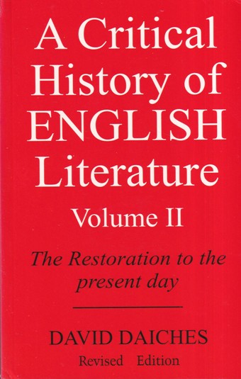 A CRITICAL HISTORY OF ENGLISH LITERATURE VOL II | SUPERNOVA