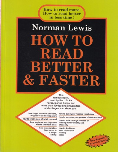 HOW TO READ BETTER AND FASTER | GOYAL