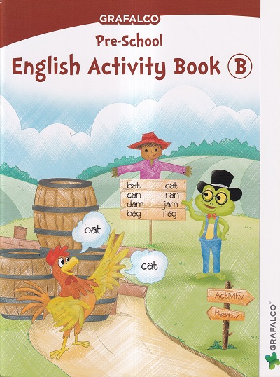 Grafalco Pre-School English Activity Book B | GRAFALCO
