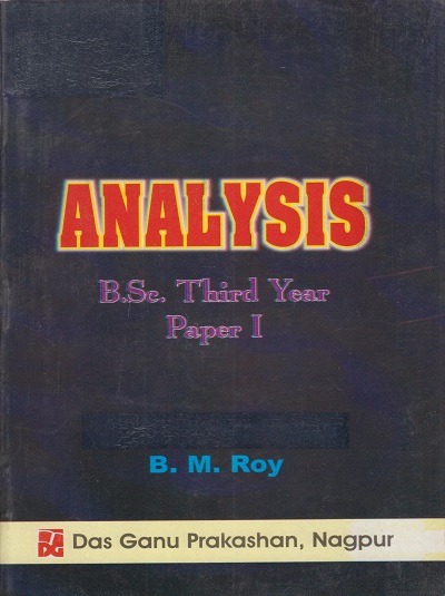 ANALYSIS : BSc Third Year Paper 1