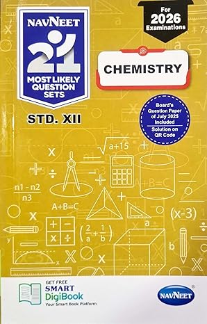 NAVNEET 21 Most Likely Question Sets (Activity Sets) (Apekshit) Std XII/Std. 12 CHEMISTRY | नवनीत एज्युकेशन (इंडिया) लि (Navneet Education India Ltd)