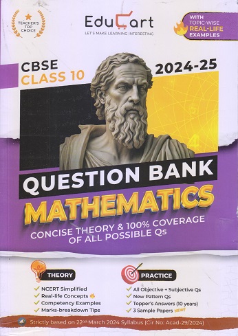 CBSE QUESTION BANK 2024-25 MATHEMATICS Class-10 | Educart