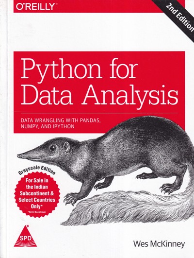 OREILLY PYTHON FOR DATA ANALYSIS | WES MCKINNEY | Shroff Publishers and Distributors (SPD)