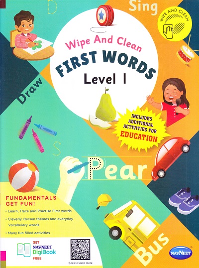 Wipe AND Clean - FIRST WORD Level 1 | Navneet Education Limited