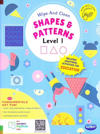 Wipe AND Clean - SHAPES & PATTERNS level 1 | Navneet Education Limited