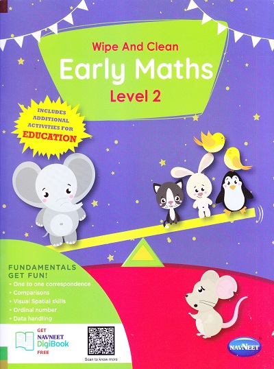 Wipe AND Clean -EARLY MATHS LEVEL 2 | Navneet Education Limited