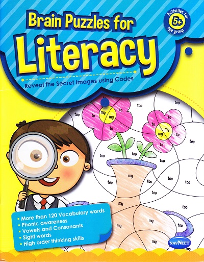 BRAIN PUZZLES FOR – LITERACY 5+ | Navneet Education Ltd