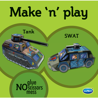 MAKE 'N' PLAY-TANK & SWAT | Navneet Education Ltd