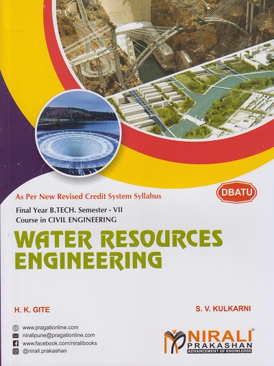 WATER RESOURCES ENGINEERING - DBATU Final Year BTech in Civil Engineering - Semester 7