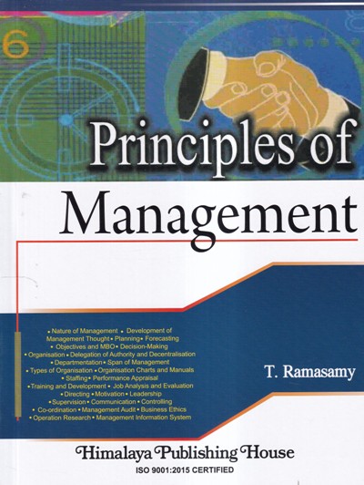 PRINCIPLES OF MANAGEMENT | T. RAMASAMY | Himalaya Publishing House