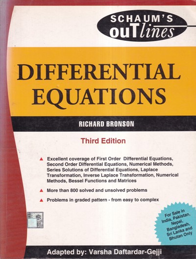 DIFFERENTIAL EQUATIONS | RICHARD BRONSON | MC GRAW HILL