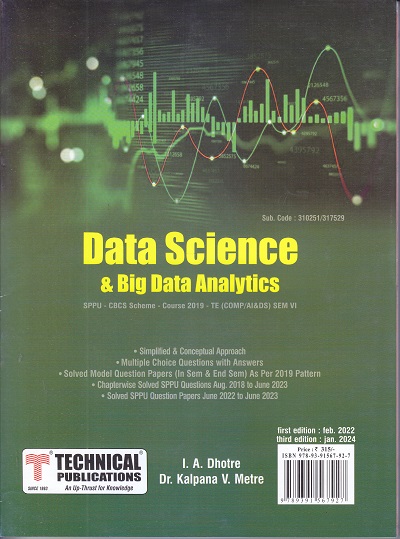 DATA SCIENCE & BIG DATA ANALYTICS | I. A. DHOTRE, DR. KALPANA V. METRE | TECHNICAL