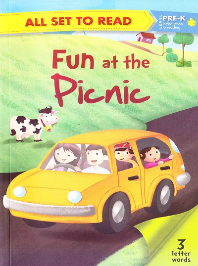 All set to Read: Level Pre-K: Introduction to Reading : Fun at the Picnic (3 Letter Words) | Om Books International