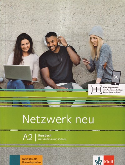 SET OF THREE BOOKS | NETZWERK NEU A2 KURSBUCH MIT AUDIOS UND VIDEOS - DEUTSCH ALS FREMDSPRACHE | NETZWERK NEU A2 GLOSSAR DEUTSCH ENGLISCH DEUTSCH ALS FREMDSPRACHE | NETZWERK NEU A2 UBUNGSBUCH MIT AUDIOS DEUTSCH ALS FREMDSPRACHE | GOYAL PUBLICATION
