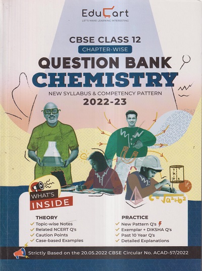 CBSE CHAPTER-WISE QUESTION BANK 2022-23 CLASS-12TH CHEMISTRY | EDUCART