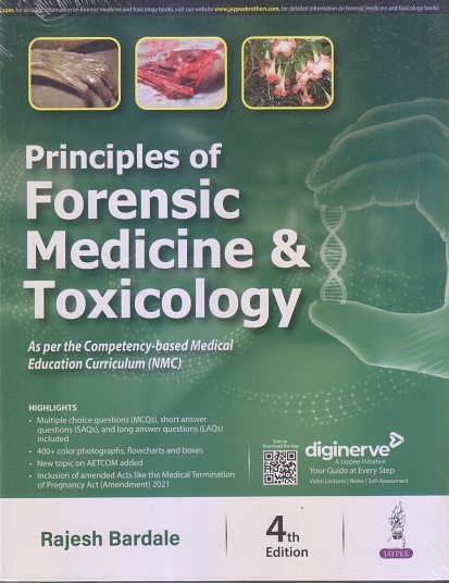 PRINCIPLES OF FORENSIC MEDICINE & TOXICOLOGY | RAJESH BARDALE | Jaypee