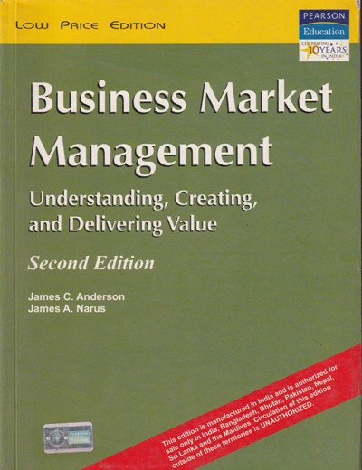 BUSINESS MARKET MANAGEMENT | PEARSON