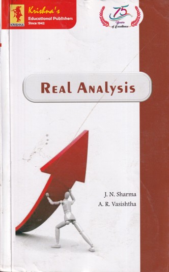 REAL ANALYSIS | J. N. SHARMA , A. R. VASISHTHA | KRISHNA