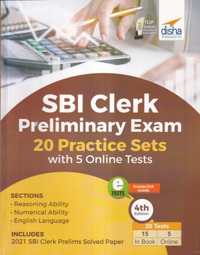 SBI CLERK PRELIMINARY EXAM 20 PRACTICE SETS WITH 5 ONLINE TESTS | DISHA