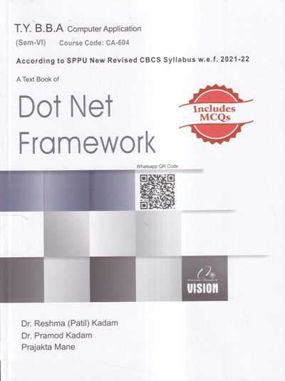 A TEXT BOOK OF DOT NET FRAMEWORK | VISION