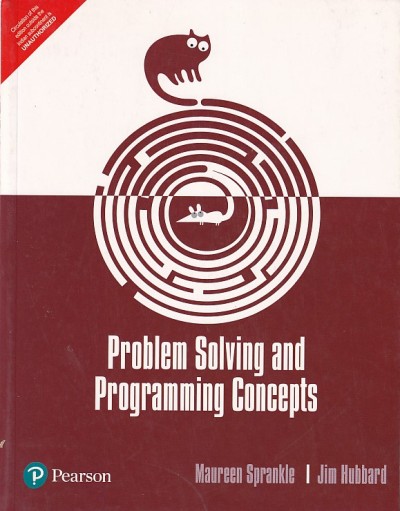 PROBLEM SOLVING AND PROGRMMING CONCEPTS | PEARSON