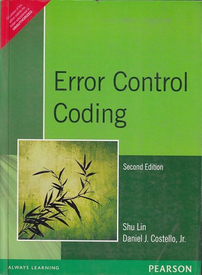 ERROR CONTROL CODING | PEARSON