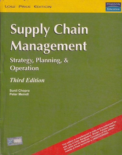 SUPPLY CHAIN MANAGEMENT | PEARSON