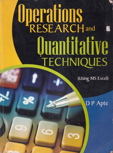 SECOND HAND BOOK | OPERATIONS RESEARCH AND QUANTITATIVE TECHNIQUES | EB