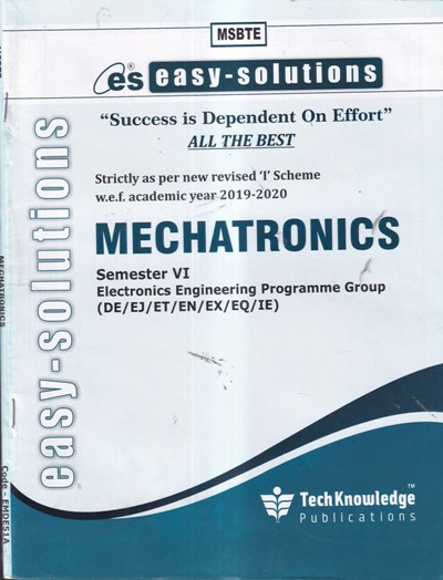 EASY SOLUTIONS MECHATRONICS (MSBTE) | TechKnowledge Publications