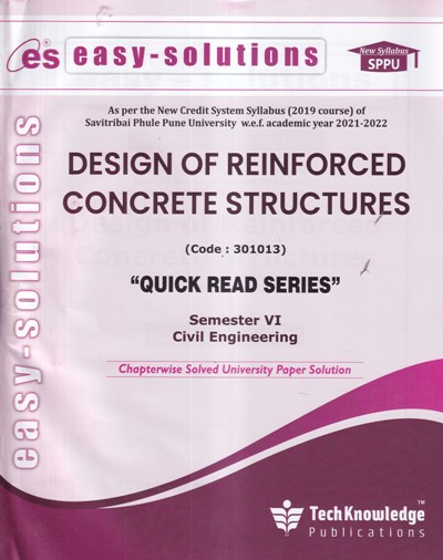 EASY SOLUTIONS DESIGN OF REINFORCED CONCRETE STRUCTURES EPE162A | TechKnowledge