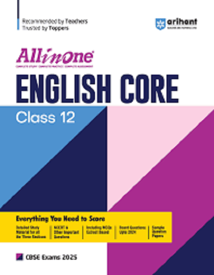 ALL IN ONE ENGLISH CORE CBSE CLASS 12th | Arihant Publications