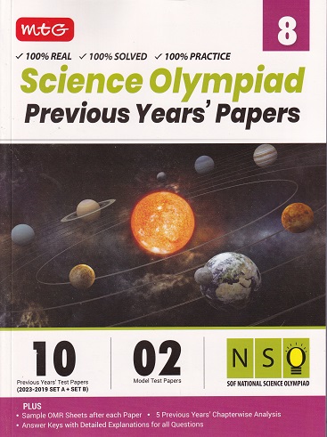 SCIENCE OLYMPIAD PREVIOUS YEARs PAPERS Class 8 | MTG
