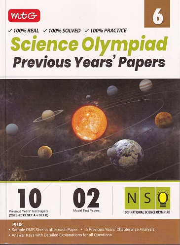 SCIENCE OLYMPIAD PREVIOUS YEARs PAPERS Class 6 | MTG